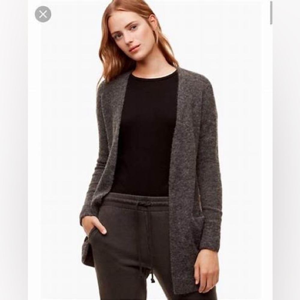 Aritzia Wilfred Free aronson cardigan Sweater alpaca blend soft texture sz S